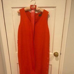 Harvey Bernard Summer Dress, 8, Orange (NEW NEVER WORN)